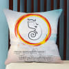 Customized Satin Pillow with Ganpati Print Online