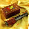 Shop Customized Telescope in Wooden Box with Dairy Milk Silk Chocolates