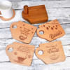 Customized Wooden Diwali Coaster Set of 4 with Holder Online