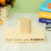 Gift Customized Wooden Eyeglasses Stand for Grandfather