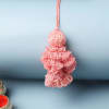 Gift Cutdana Work Crochet Lumba Rakhi (Pink)