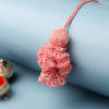 Cutdana Work Crochet Lumba Rakhi (Pink) Online