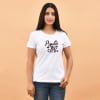 Gift Cute but Psycho White T-Shirts for Couples