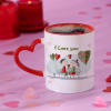 Cute Couple Personalized Heart Handle Mug Online
