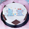 Cute Elephants Baby Shower Poster Cake Online