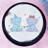 Shop Cute Elephants Baby Shower Poster Cake (Half Kg)