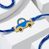 Gift Cute Kids Car Rakhi Combo