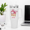 Gift Cute Labubu Personalized Matte White Tumbler