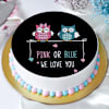 Cute Owls Baby Shower Poster Cake Online