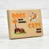Gift Cute Pet Lover Wooden Photo Frame