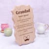 Gift Cute Wooden Plaque For Grandfather