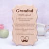 Cute Wooden Plaque For Grandfather Online
