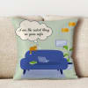 Buy Cutest Thing on Sofa Customized Satin Cushion