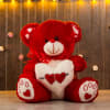 Cutiepie Heart Shaped Red Teddy Online
