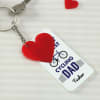 Buy Cycling Dad Personalized Keychain With Heart