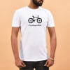 Cycologist Dad White Cotton T Shirt For Dad Online