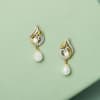 Gift CZ and Pearl Pendant and Earrings Set