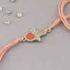 CZ And Stone Hamsa Rakhi Online
