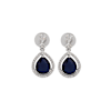 Shop CZ Necklace With Pendant And Drop Earrings