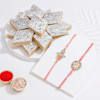 CZ Shimmer Rakhi Gift Combo Online