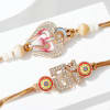 Gift CZ Stone Divine Rakhi Combo