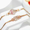 Buy CZ Stone Divine Rakhi Combo