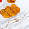 CZ Stone Divine Rakhi Combo Online