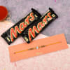 Cz Stone Rakhi with Mars Chocolate (2 Pcs) Online
