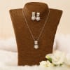 Shop CZ Stone Studded Necklace Set in Unique Design