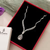 Buy CZ Stone Studded Semi Precious Necklace
