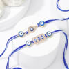 Gift CZ Stones Evil-Eye Rakhi - Set Of 2