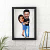 Dad And Daughter Personalized Caricature Photo Frame Online