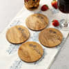 Gift Dandelion Fruit Platter with Coasters (Set of 4)
