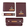 Buy Dark Brown Travel Essentials Hamper For Him Personalized