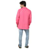 Shop Dark Pink Cotton Short Kurta For Men