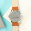 Gift Darling Brother Brown Leather Watch