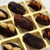 Buy Dates Stuffed With Assorted Nuts - New Year Gift Box - 9 Pcs