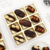 Shop Dates Stuffed With Assorted Nuts - New Year Gift Box - 9 Pcs