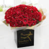 Gift Dazzling 100 Red Roses Hand Tied