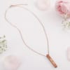 Gift Dazzling Beauty - Personalized Rose Gold Pendant Chain