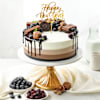 Decadent Choco Cream New Year Cake (1 Kg) Online