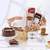 Decadent Delights And Peacock Rakhis Hamper Online