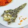 Gift Decorative Aarti Diya With Dry Fruits