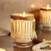 Buy Decorative Bead Lace Glass Candles (Set of 2)