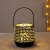 Buy Decorative Lantern With LED String Light - Black (Set of 2)