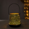 Shop Decorative Lantern With LED String Light - Black (Set of 2)