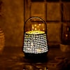 Shop Decorative Lantern With LED String Light - Black (Set of 2)