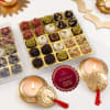 Delectable Sweets And Candles Diwali Gift Set Online