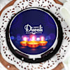 Buy Delicious Happy Diwali  Diya Poster Cake