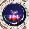 Buy Delicious Happy Diwali  Diya Poster Cake (Half Kg)